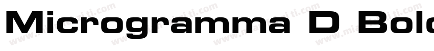 Microgramma D Bold Extended字体转换